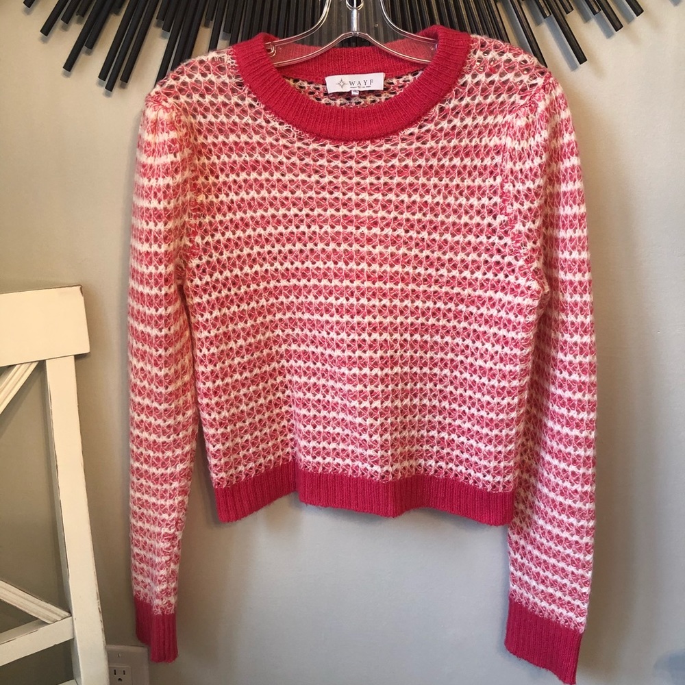 WAYF Open Knit Sweater